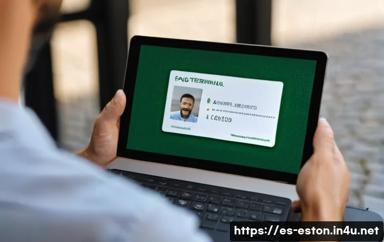 에스토니아 은행 시스템 및 환전 팁 - 8) so the subject and the terminal are sharp while the background cobblestone street and medieval br...